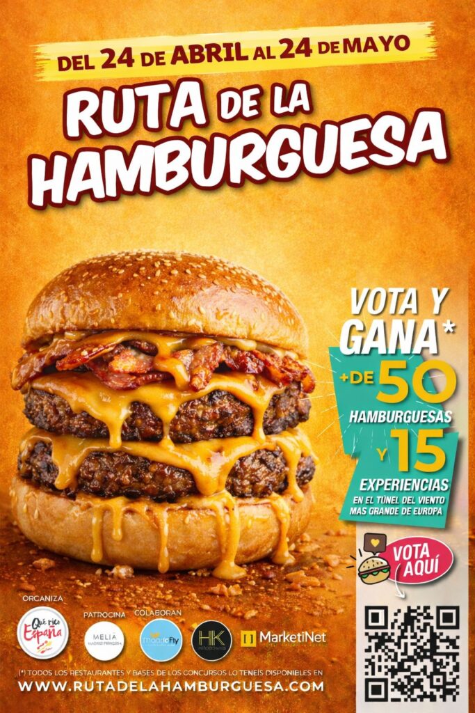 Cartel Ruta de la Hamburguesa